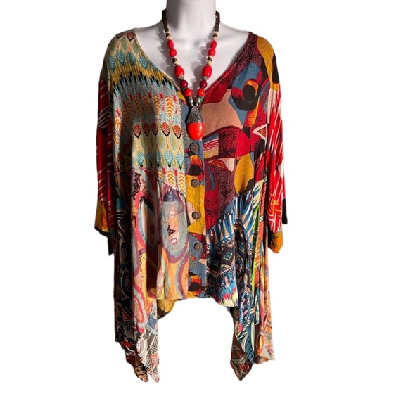 NWT. Sacred Threads Blouse S/M.  CL/GR02.  221319 - Picture 2 of 5